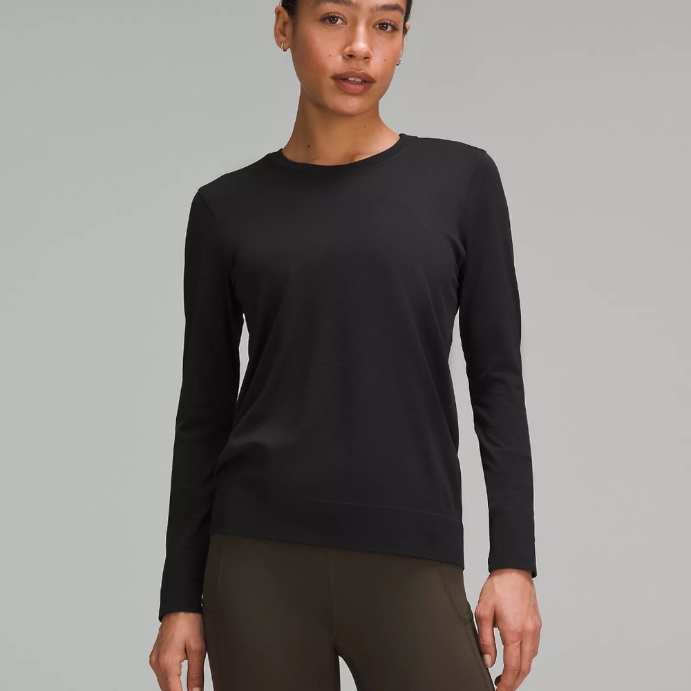 LULULEMON black Swiftly tech Relaxed Long-Sleeve Shirt Hip Length - 4